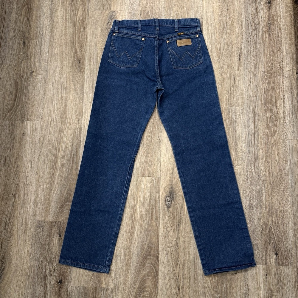 Wrangler Jeans Mens 32X32 Blue Original Fit Cowboy PreWashed Denim 13MWZPW READ